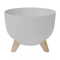 Gardino-saksija sa nogarima wave 30 cm bela ( 15384 )