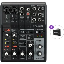 Yamaha AG06 MK2 BK Basic SET Analogna mešalna miza