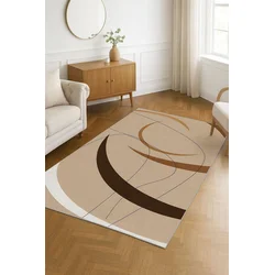 Conceptum Hypnose Tepih HM-CRP25-45, Pravougaoni, 120 x 180 cm, Krem-braon