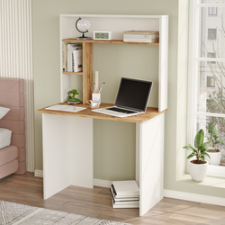 Hanah home Radni sto 90x148,6x51,6cm Bež-Beli