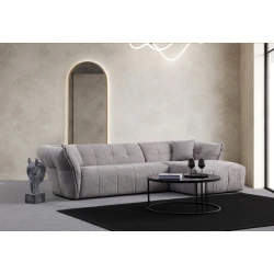 Atelier del Sofa Ugaona garnitura Boxer, 165x290 cm, Svetlo-siva