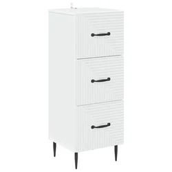 Ormar s ladicama Bijela 33 x 34,5 x 89,5 cm Konstruirano drvo