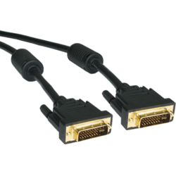 FAST ASIA Kabl DVI-D Dual Link - DVI-D Dual Link M/M 1.8m feritno jezgro crni