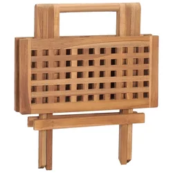 Sklopivi vrtni stol 50 x 50 x 50 cm od masivne tikovine