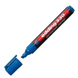 Marker permanentni 1-5mm klinasti vrh edding 330 plavi 10kos