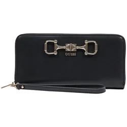 Guess JANIE SLG LARGE ZIP AROUND SWVG99 10146 Črna