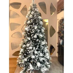 MAISON ADORABLE Novogodišnja jelka SNOWY IMPERIAL PINE 210 cm, Zeleno- bela