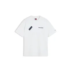 Tommy Jeans Majica NYC modra/mornarska/rdeča/bela