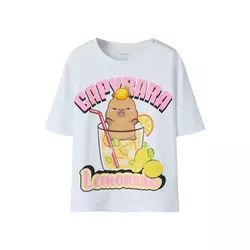 NAME IT Majica NKFAbina Capybara  mešane barve / bela