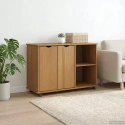 Mobilni ormar s kotačem Medeno smeđa 100 x 39 x 65,5 cm