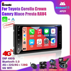 Android 11 Car Radio for Toyota VIOS Corolla Crown Camry Hiace Previa RAV4 Prado Universal 7” Carplay 2din Multimedia Head Unit