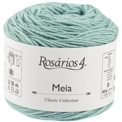 Rosários 4 Meia 20 Mint Green Pletilna preja