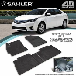 Sahler Gumene patosnice 4.5D za Toyota Corolla 2013-2018, Crne