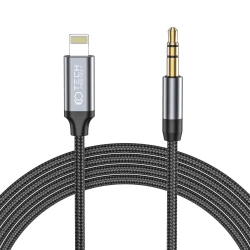 Pleten Lightning v AUX 3.5mm audio kabel Tech-Protect Ultraboost - 1m
