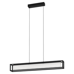 Eglo 39629 - LED luster na sajli sa prigušivačem GUALAJO LED/27W/230V crna