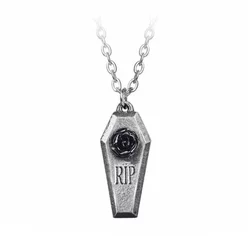 Ogrlica z obeskom ALCHEMY GOTHIC - RIP Rose - P881
