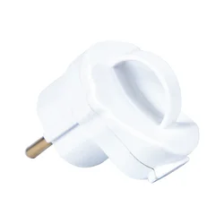 Beli kotni električni vtič z ročajem WT-16U/Z PR, 16A 98-154-