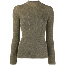 Sandro Paris - Shinny jumper - women - Gold