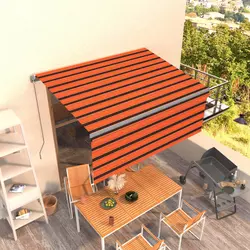 Tenda na ručno uvlačenje s roletom 3,5 x 2,5 m narančasto-smeđa