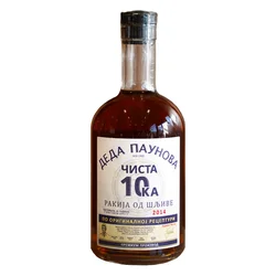 Deda Paunova Rakija od šljive, Čista 10-ka, 0.7l