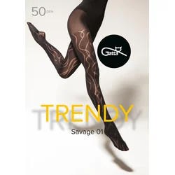 Gatta Savage 01 Tights 50 DEN Nero 4-L