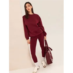 Sinsay - Pamučne rebraste helanke - maroon