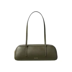 Ročna torba Calvin Klein Foil Logo Bauletto LV04F3636G Temno zelena