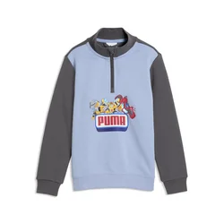 PUMA x TRANSFORMERS Graphic Half-Zip Sweatshirt Kids, Collections, Light Gray Heather, 6-7Y