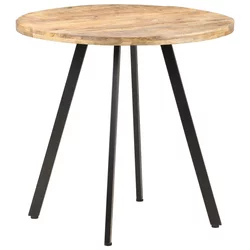vidaXL Jedilna miza 80 cm robusten mangov les
