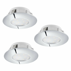 Eglo 95808 - Komplet 3x LED ugradnih stropnih svetala PINEDA LED/6W/230V