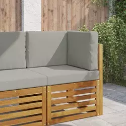 Jastuk za vanjsku sofU 3 pcs Sivi Poliester