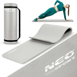 Northix Trening podloga Neo-Sport 183 x 60 cm - siva