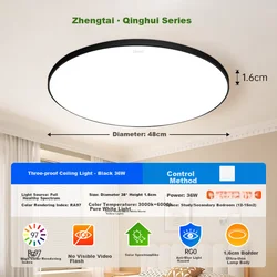 Chnt Plafonska lampa, 36W, Crna