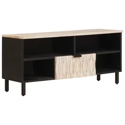 TV ormar Finš bijelog pranja 100 x 33 x 46 cm Čvrsto drvo manga