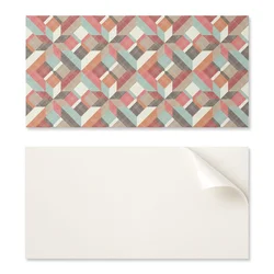 shumee PVC samolepilne stenske ploščice geometrijskih barvnih oblik 10x40x20 cm