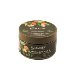 Maske za kosu sa vitaminom E, uljem argana i makadamije ORGANIC ARGANA 250 ml - ECOLATIER - Kozmo