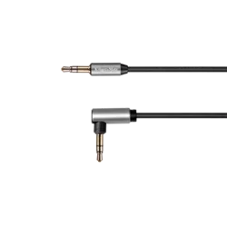 KRUGER&MATZ Spiralni audio kabl 3.5mm, ugaoni na pravi konektor, dužina 1.8 m, model KM1243