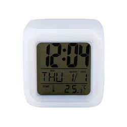 Verkgroup LCD LED RGB budilka in termometer