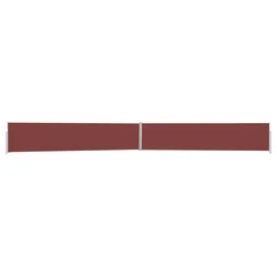 Uvlačiva bočna tenda za terasu 170 x 1200 cm smeđa