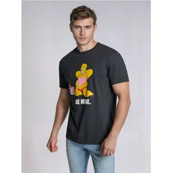 Sinsay - Pamučna majica sa printom The Simpsons - tamno siva