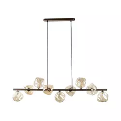 Brilagi - Luster na sajli VULCANO 9xG9/8W/230V braon/dimljeno bež