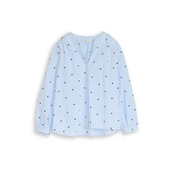 TOM TAILOR Bluza svetlo modra/črna