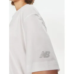 New Balance Majica WT41519 Bela Oversize