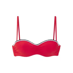 s.Oliver Bikini zgornji del rdeča/črna/bela