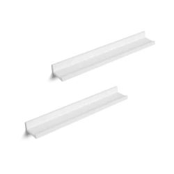 Set 2x zidne police SHELFY, bele
