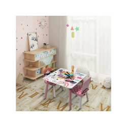 Kinder home Dečiji sto sa stolicama, drvena garnitura - za u