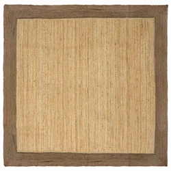 Tepisi za područja Siva 200 x 200 cm Juta
