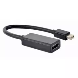 A-mDPM-HDMIF4K-01 Gembird 4K Mini DisplayPort to HDMI adapter cable, black