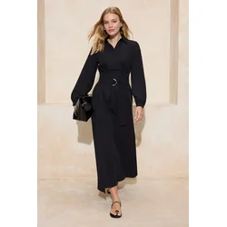 Trendyol Modest Ženska haljina Tctss26Eb00010, Crna