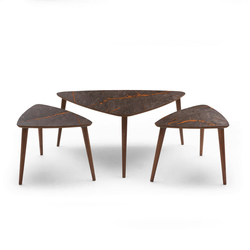 STOČIĆ ZA KAFU 102/60/60/66/42/42/47/42/42 cm braon, boja oraha